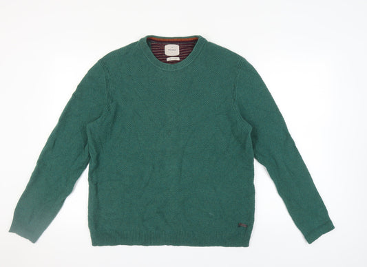 White Stuff Men's Large Green Pullover Jumper