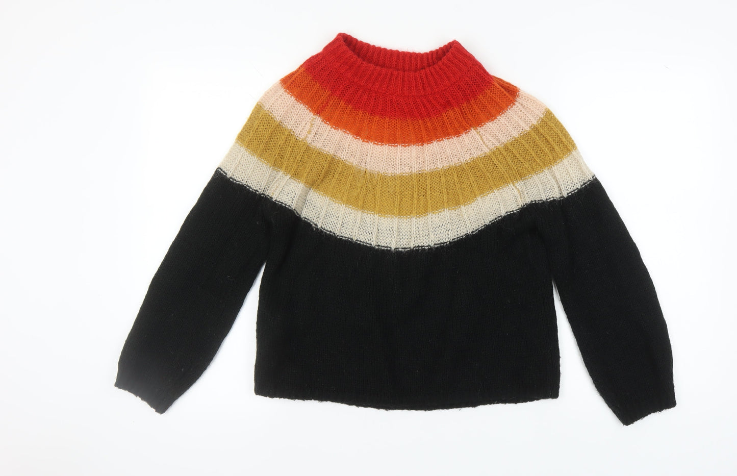 Womens UK Size S MNG Basics Multicoloured Pullover Jumper