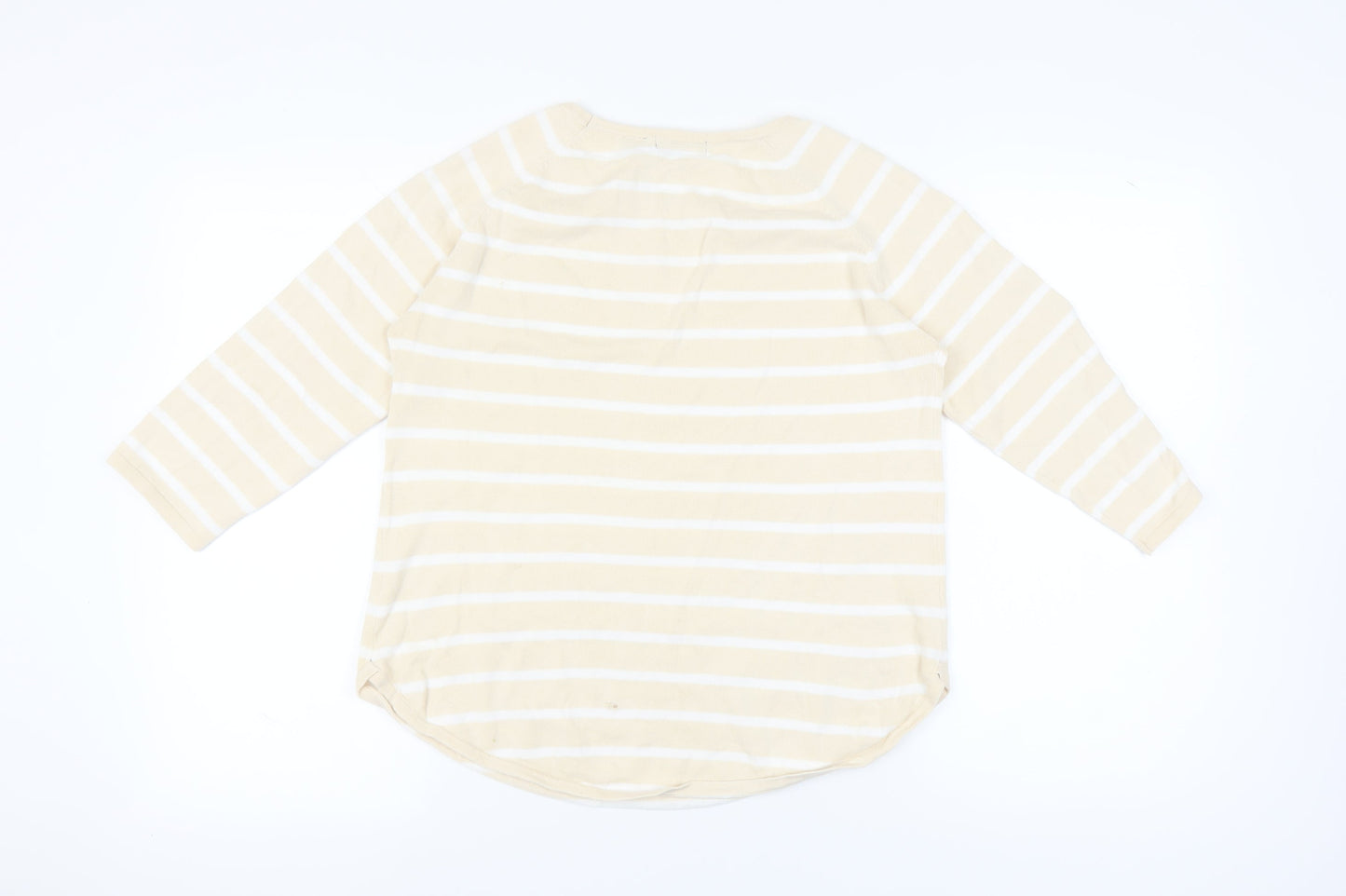 Womens UK Size M Jeanne Pierre Beige Pullover Jumper