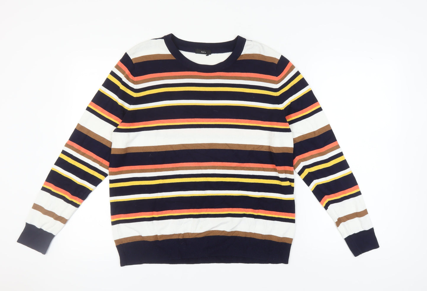Womens UK Size 18 M&Co Multicoloured Pullover Jumper