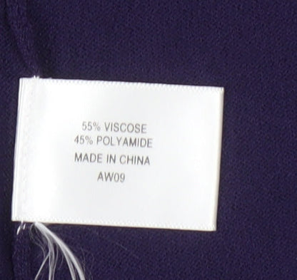 CC Women's Purple Cardigan S with Embroidered Detail