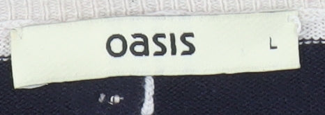 Womens UK Size L Oasis Multicoloured Cardigan Jumper
