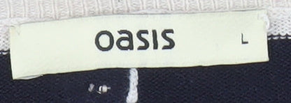 Womens UK Size L Oasis Multicoloured Cardigan Jumper