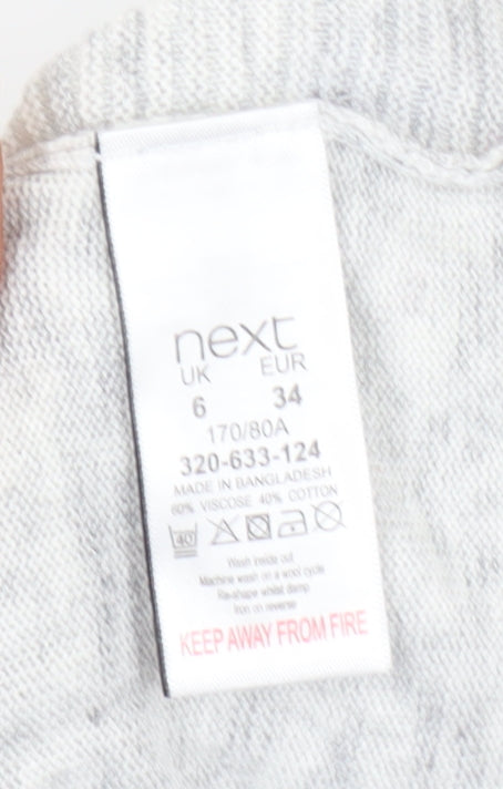 Womens UK Size 6 NEXT Grey Pullover Jumper