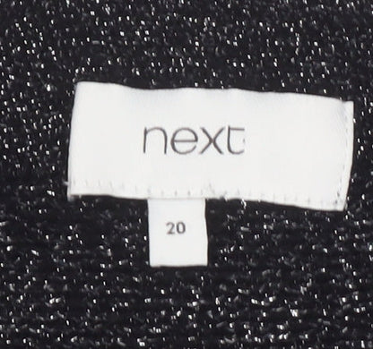 Womens UK Size 20 NEXT Black  Blouse
