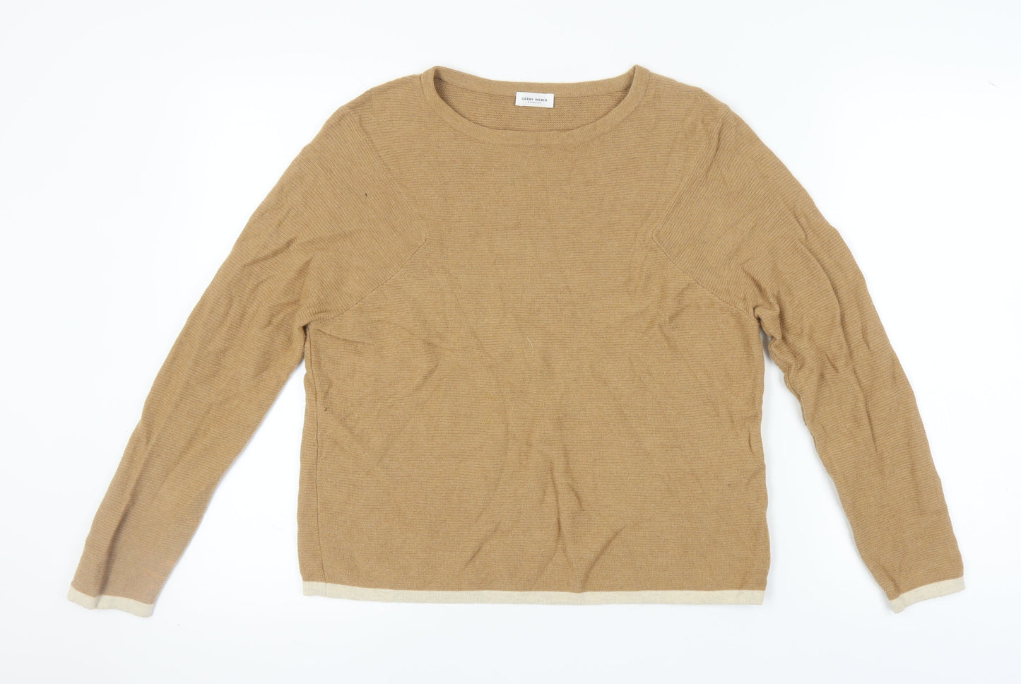 Womens UK Size 8 Gerry Weber Beige Pullover Jumper