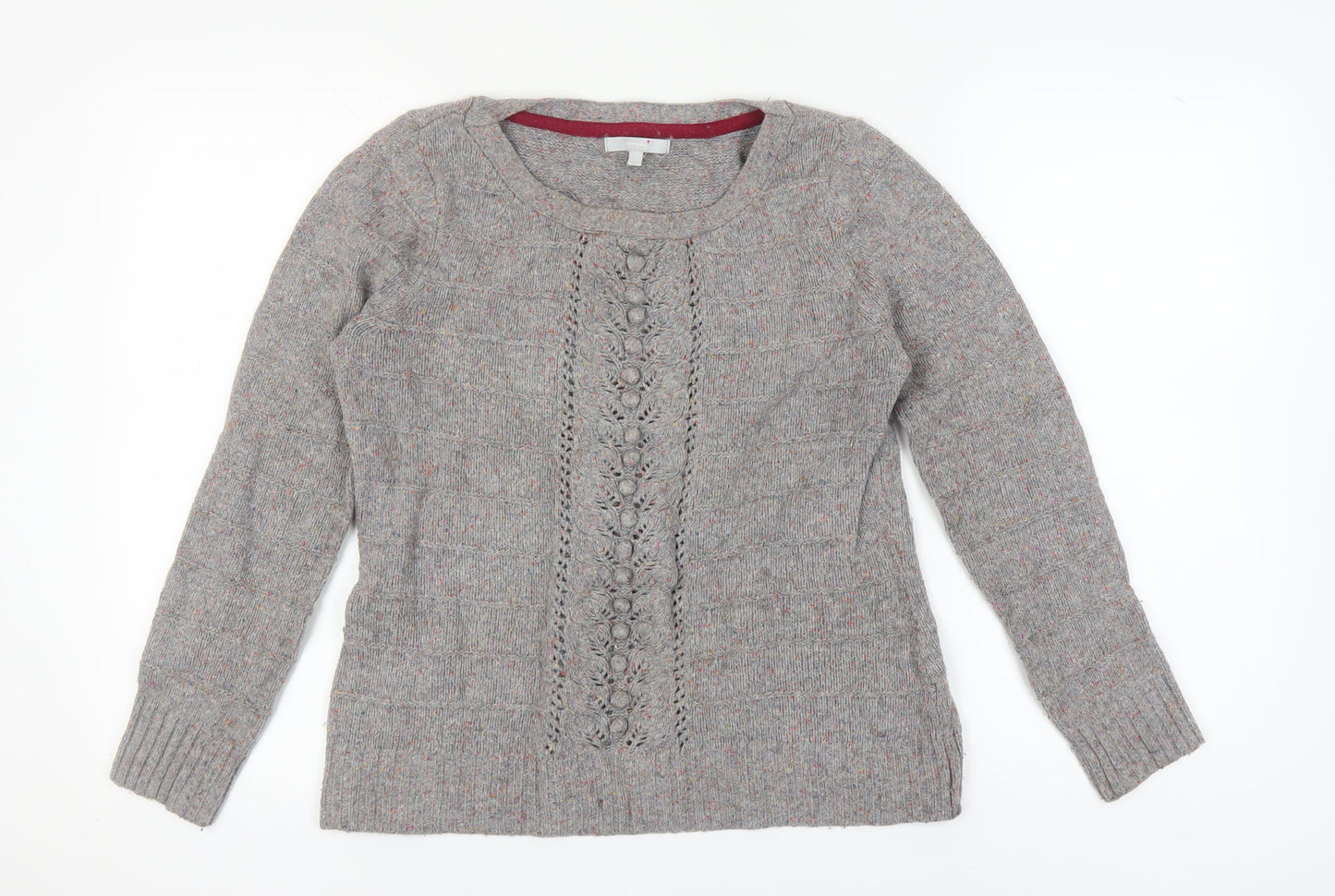 Womens UK Size 10 Marks and Spencer Grey Pullover Jumper