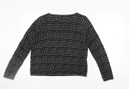 Womens UK Size 14 NEXT Black Pullover Jumper