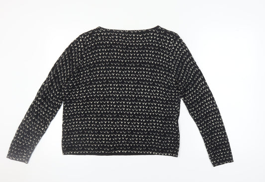 Womens UK Size 14 NEXT Black Pullover Jumper