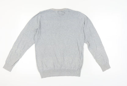 Marks and Spencer Men's Grey Pullover Jumper, Size S