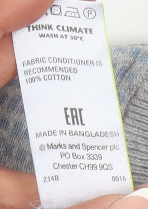 Marks and Spencer Men's Grey Pullover Jumper, Size S