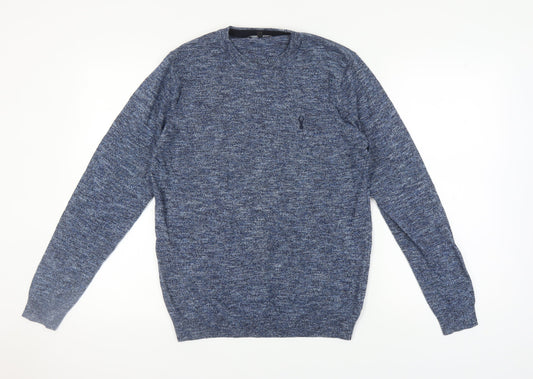 Next Men's Blue Pullover Jumper, M, Crew Neck, Casual