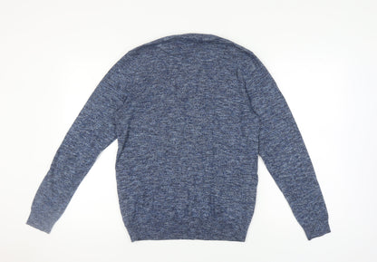 Next Men's Blue Pullover Jumper, M, Crew Neck, Casual