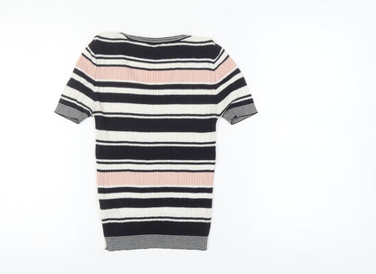 Miss Selfridge Women's Striped T-Shirt, Size 8