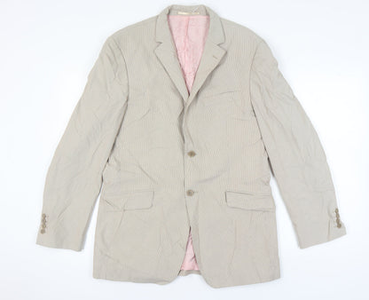Mens UK Size 40 Ben Sherman Regular Beige Suit Jacket