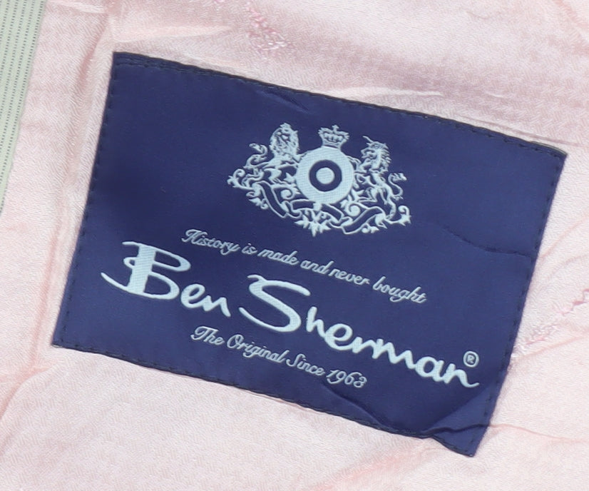 Mens UK Size 40 Ben Sherman Regular Beige Suit Jacket