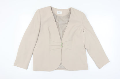 Eastex Women's Beige Blazer Size 16 Classic Fit