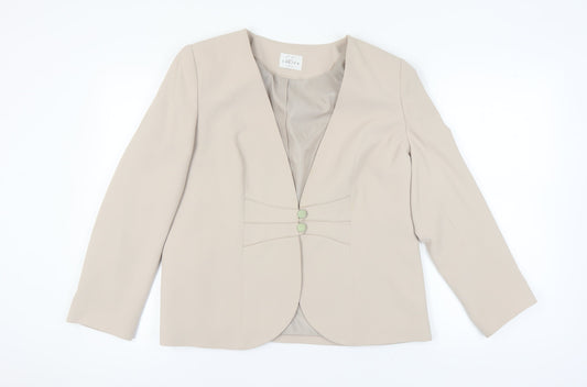 Eastex Women's Beige Blazer Size 16 Classic Fit