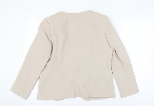 Eastex Women's Beige Blazer Size 16 Classic Fit