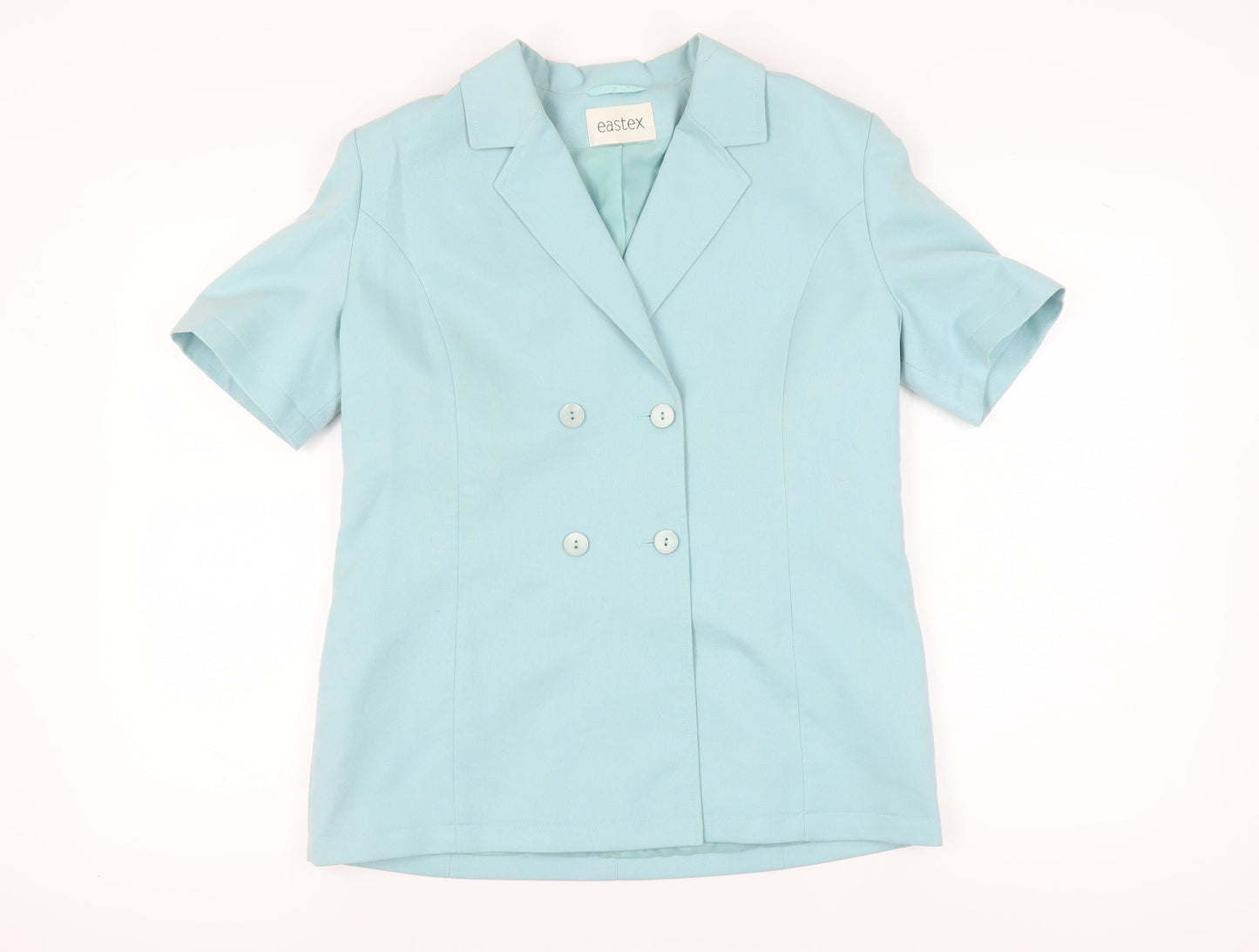 Eastex Women's Blue Blazer, Size 12, Short Sleeve