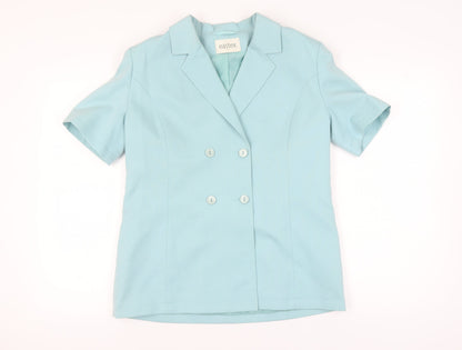 Eastex Women's Blue Blazer, Size 12, Short Sleeve