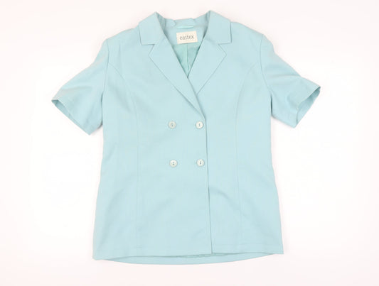 Eastex Women's Blue Blazer, Size 12, Short Sleeve