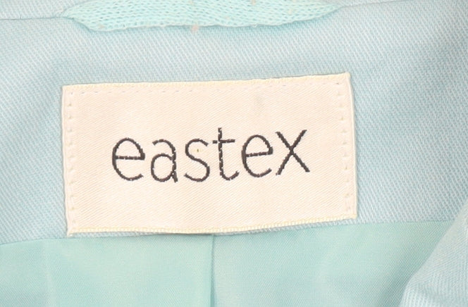 Eastex Women's Blue Blazer, Size 12, Short Sleeve