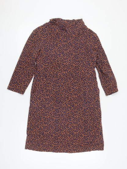 White Stuff Women's Brown Shift Dress Size 12
