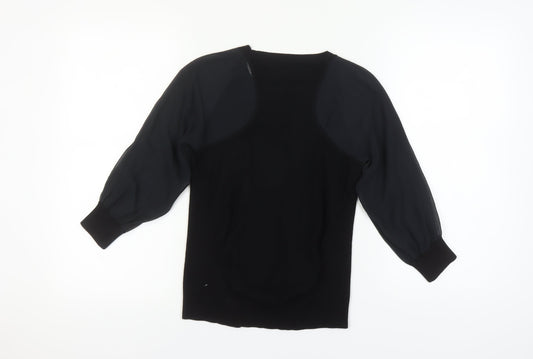 Karen Millen Women's Black Pullover Jumper Size 6