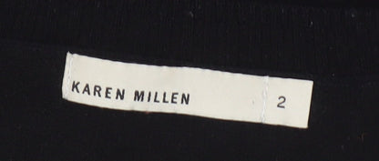 Womens UK Size 6 Karen Millen Black Pullover Jumper
