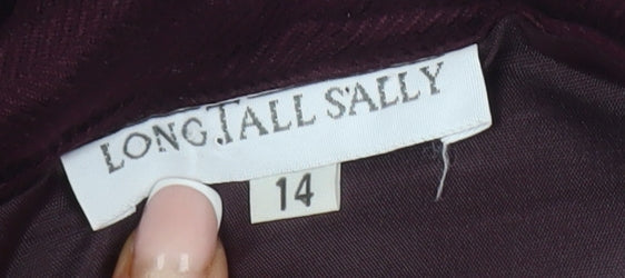 Long Tall Sally Women's Purple Pencil Skirt Size 14