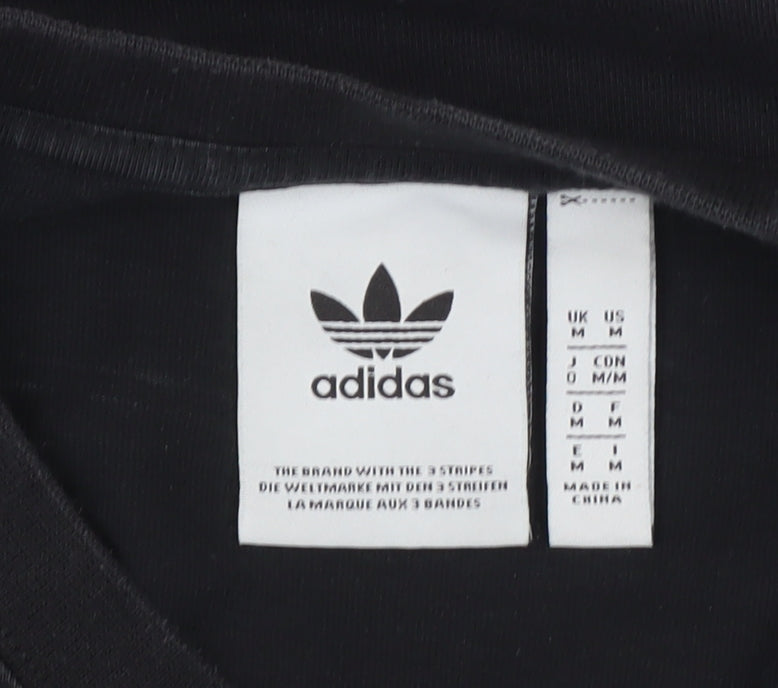 Adidas Black Unisex Medium Logo Sweatshirt