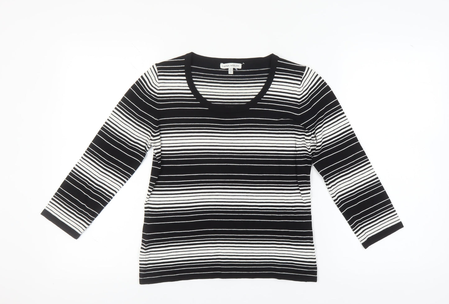 Womens UK Size 12 Laura Ashley Black Pullover Jumper