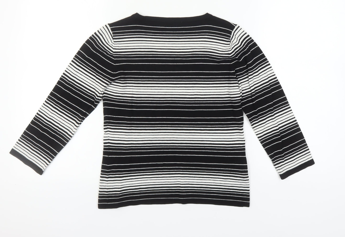 Womens UK Size 12 Laura Ashley Black Pullover Jumper