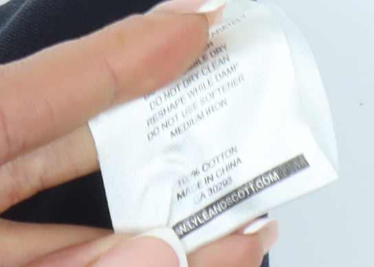 Lyle & Scott Men's Black Polo, Size M, 100% Cotton