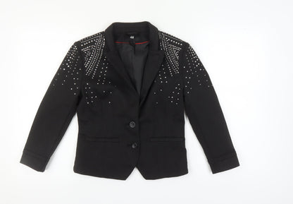 H&M Women's Black Blazer Size 14, Party Jacket