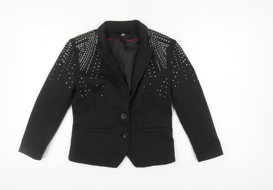 H&M Women's Black Blazer Size 14, Party Jacket