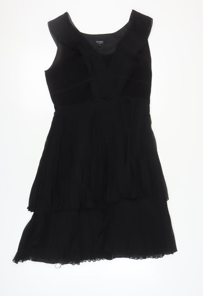 Hobbs Women Black A-Line Sleeveless Party Dress