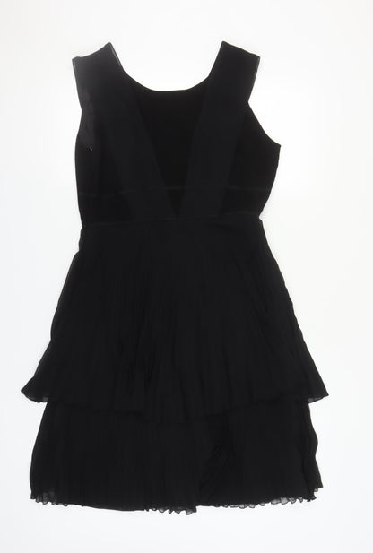 Hobbs Women Black A-Line Sleeveless Party Dress