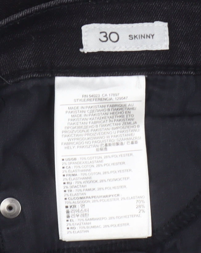 Banana Republic Women's Black Skinny Jeans, Size 30