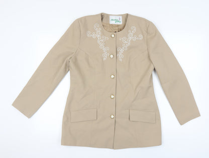 Heather Valley Women's Beige Suit Jacket Size 14