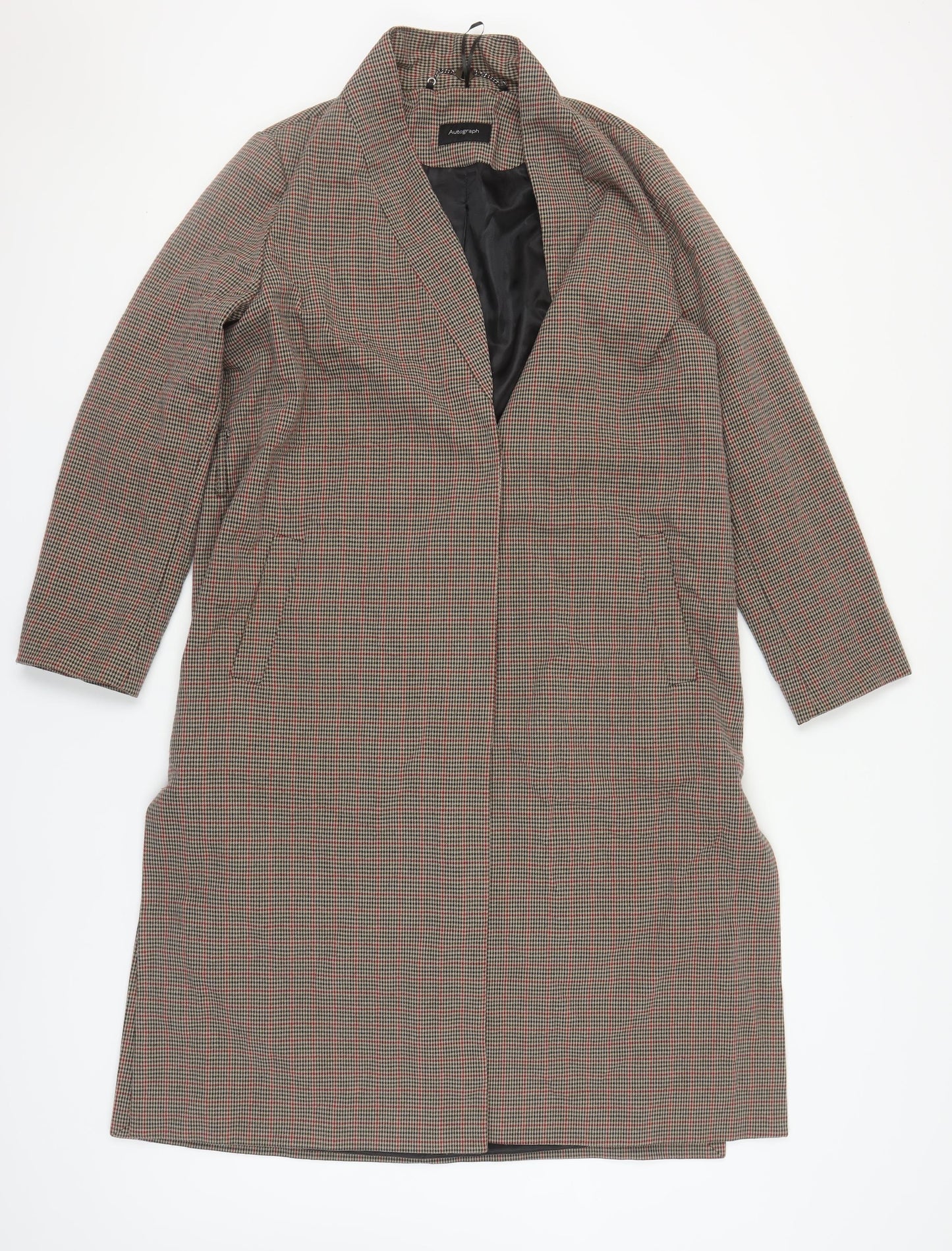 Womens UK Size 14 Marks and Spencer Brown Overcoat