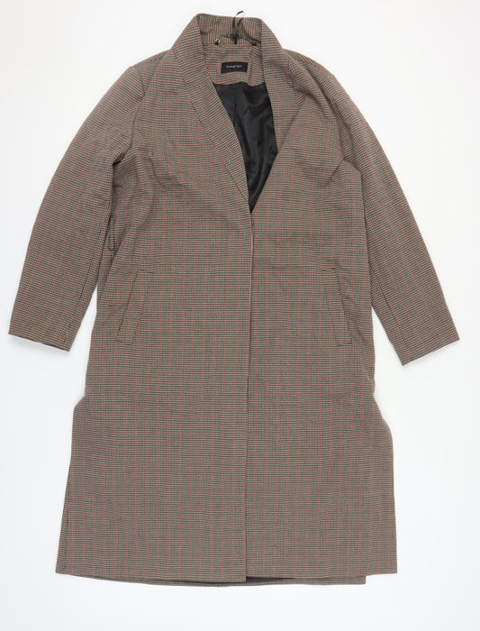 Womens UK Size 14 Marks and Spencer Brown Overcoat