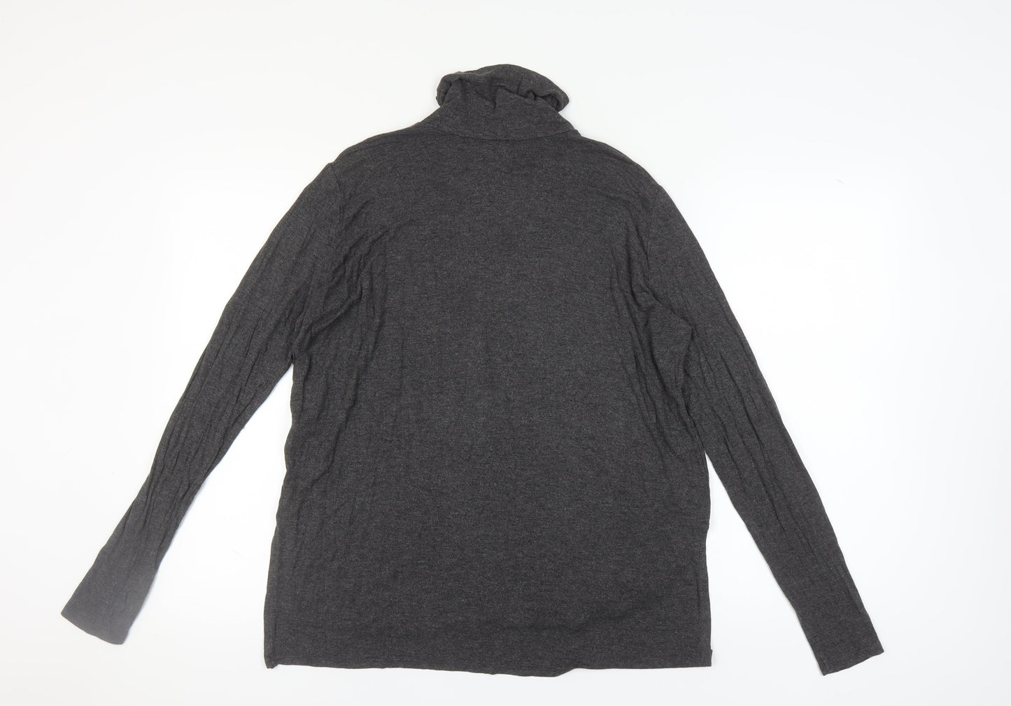 Abercrombie & Fitch Women's Grey Roll Neck Top M