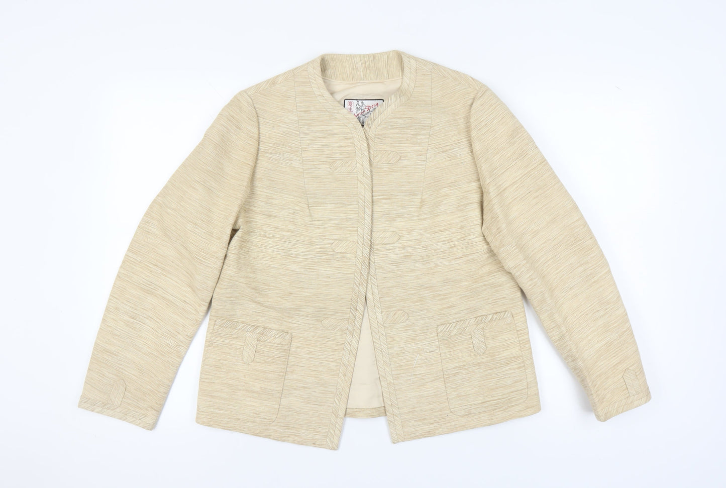 Johnson Dong Women’s Beige Blazer Size 14