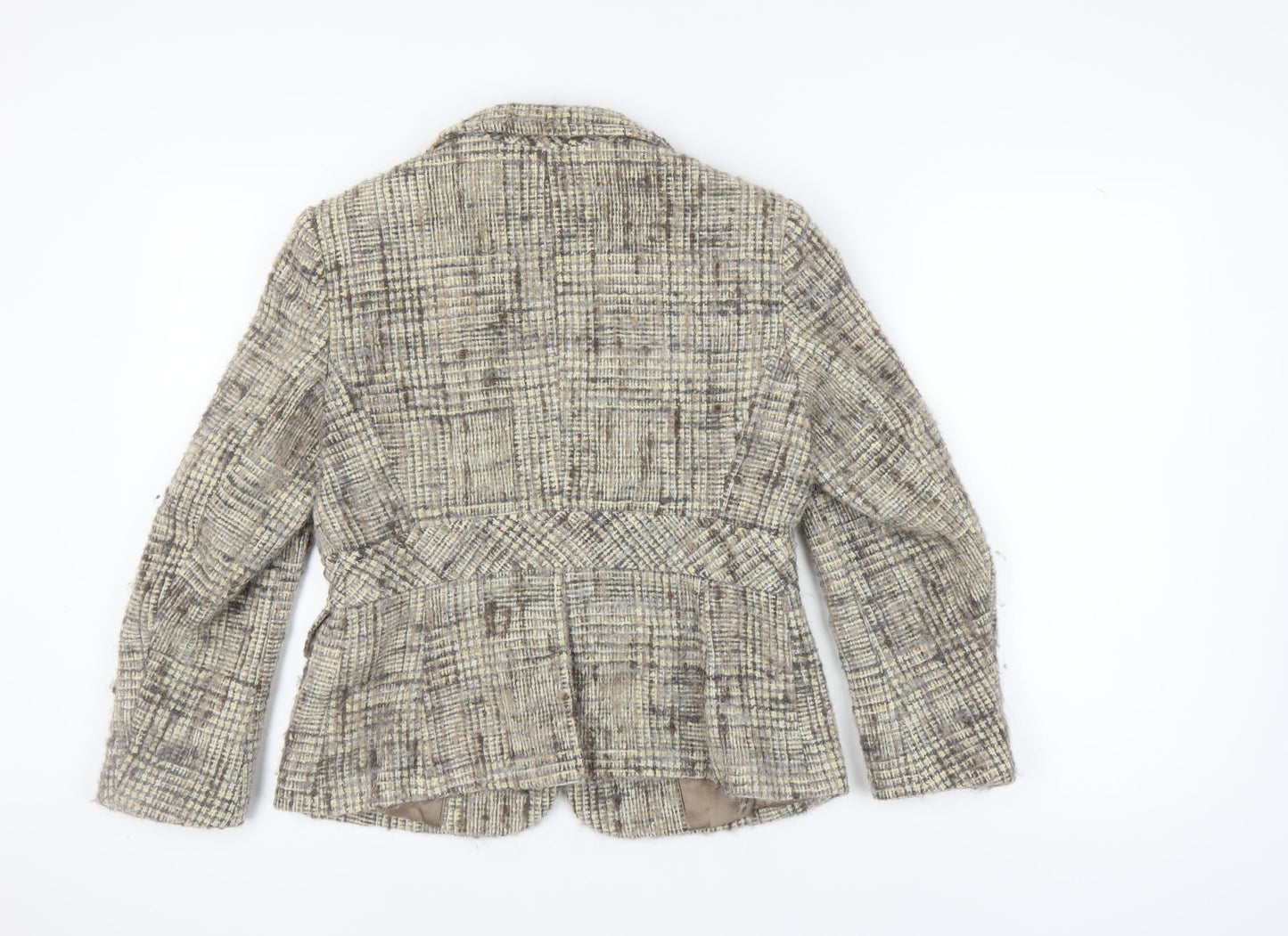 Marks and Spencer Women's Multicoloured Check Blazer, Size 14