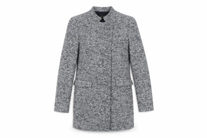 Womens UK Size M Zara Grey Overcoat
