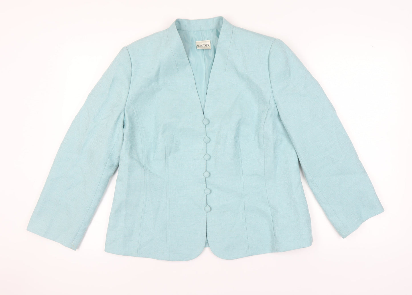 Eastex Women's Blue Suit Jacket, Size 14, Lined