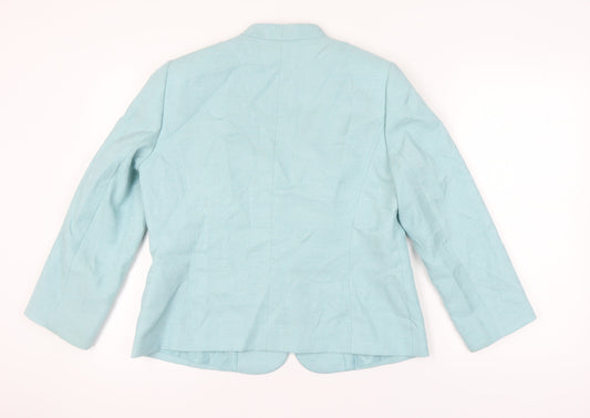 Eastex Women's Blue Suit Jacket, Size 14, Lined