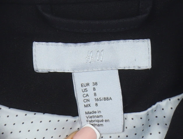 H&M Women's Black Blazer Suit Jacket Size 10